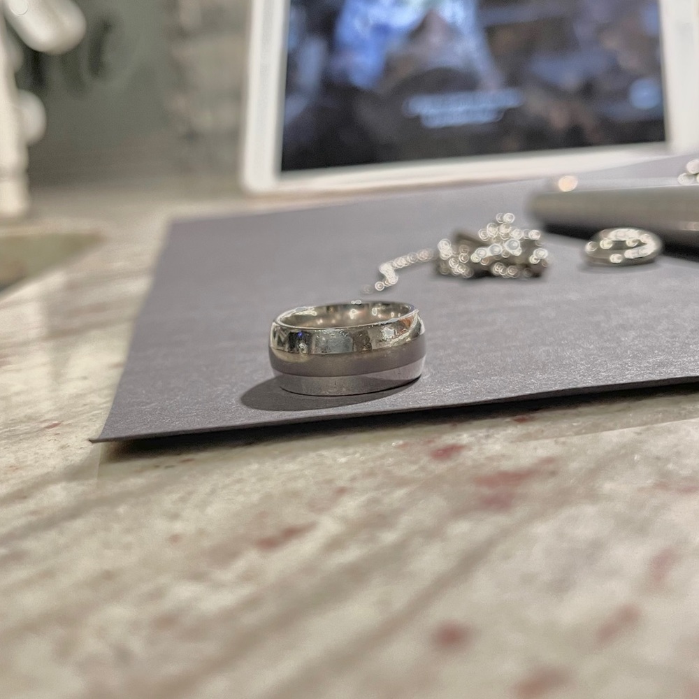 James Avery titanium band